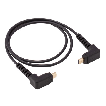 Ângulo de 90 graus Micro HDMI Cabo masculino